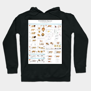 Pantherinae (big cats) chart for artists Hoodie